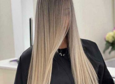 دکلره بعد از موهای کراتین شده